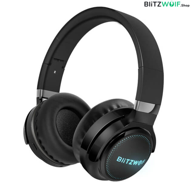 BlitzWolf BW-HP0 Pro: Bluetooth fejhallgató RGB leddel