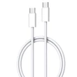 LDNIO extra erős USB-C/USB-C fonott kábel, 1m (fehér)