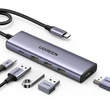 UGREEN 5 az 1-ben USB-C elosztó HDMI és 3× USB-A kimenettel, 100W töltéssel