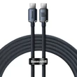 Baseus Crystal Shine USB-C/USB-C kábel, 100W, 1,2m (fekete)