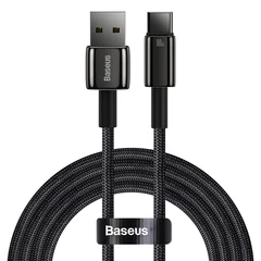 Baseus Tungsten Gold USB-USB-C kábel, 100W, 2m (fekete)