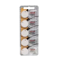 Maxell higany- és kadmiummentes gombelem, 3V, CR2025 - 5db/csomag
