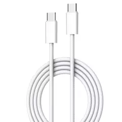 LDNIO extra erős USB-C/USB-C fonott kábel, 2m (fehér)
