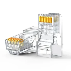 UGREEN RJ45 UTP csatlakozó aranyozott érintkezőkkel, CAT6, 100db-os csomag