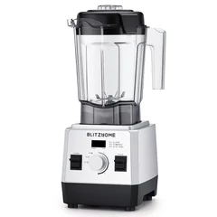 BlitzHome BH-207C 6 pengés asztali turmixgép 3 programmal és 7 fokozatú szabályzással, utazó palackkal - 1600W