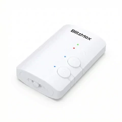 BlitzMax BM-LE505 állítható adó-vevő bluetooth transzmitter - Fehér