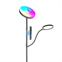 BlitzWill BWL-FL6 energiatakarékos állólámpa olvasókarral, távirányítóval, memória funkcióval, állítható fényerő és színhőmérséklettel - 36W