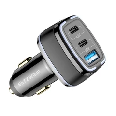BlitzWolf BW-BC4 autós gyorstöltő 3 kimenettel - 115W