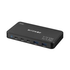BlitzWolf BW-I100 asztali GaN töltő 5 töltőporttal, 120W