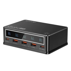 BlitzWolf BW-I9 digitális kijelzős asztali töltő 5 töltőporttal, 110W