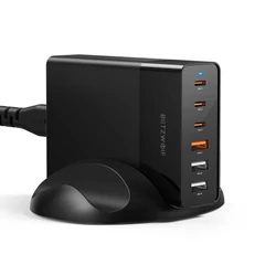 BlitzWolf® BW-S25: 75W teljesítményű 6 kimeneti portos töltőállomás