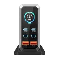 BlitzWolf BW-S31 240W teljesítményű 6 kimeneti portos gyorstöltő digitális kijelzővel BlitzWolf BW-S31 240W teljesítményű 6 kimeneti portos gyorstöltő digitális kijelzővel