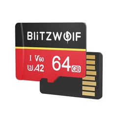 BlitzWolf BW-TF4 64GB memóriakártya, akár 180MB/s 4K UHD videófelvételhez - 64GB