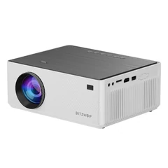 BlitzWolf BW-V8 1080p Androidos házimozi projektor telefonos kijelző tükrözéssel, távirányítóval és beépített hangszóróval