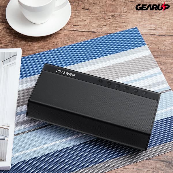 BlitzWolf® BW-AS2: 5200mAh Double Driver vezeték nélküli Bluetooth hangszóró beépített mélynyomóval (40W) BlitzWolf® BW-AS2: 5200mAh Double Driver vezeték nélküli Bluetooth hangszóró beépített mélynyomóval (40W)