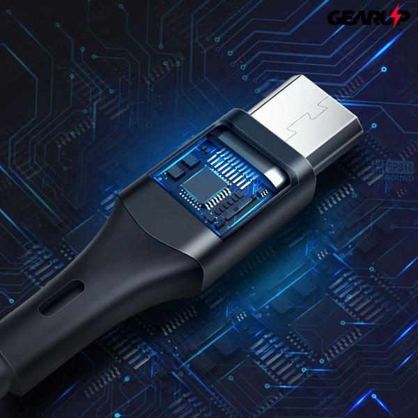 BlitzWolf® BW-MT2: Micro USB lapos töltő- és adatkábel, Type C átalakítóval - 1m BlitzWolf® BW-MT2: Micro USB lapos töltő- és adatkábel, Type C átalakítóval - 1m