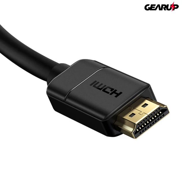 Kép 4/6 - Baseus HDMI kábel, 4K 60Hz, 3D, HDR, 18Gbps, 1m (fekete)