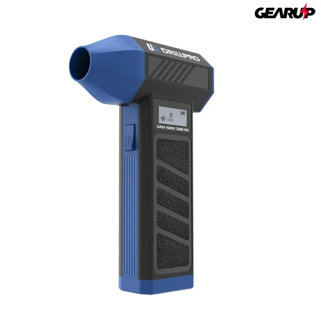 Kép 1/7 - DRILLPRO P30 hordozható levegős tisztító és porszívó, LED fénnyel és kijelzővel