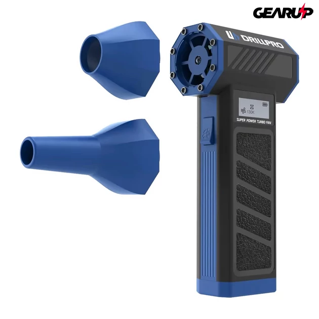 Kép 2/7 - DRILLPRO P30 hordozható levegős tisztító és porszívó, LED fénnyel és kijelzővel