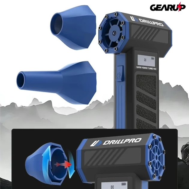 Kép 3/7 - DRILLPRO P30 hordozható levegős tisztító és porszívó, LED fénnyel és kijelzővel