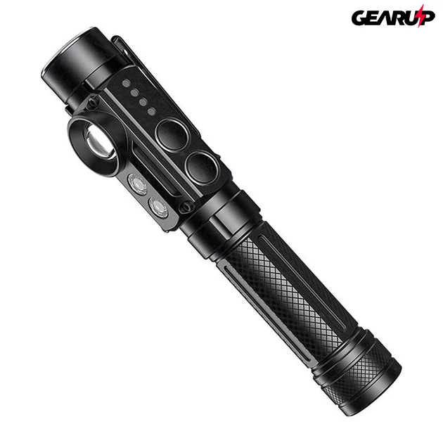 Kép 5/5 - Superfire J05 többfunkciós zseblámpa – UV fény, mágneses talp, powerbank, 2 fokozat