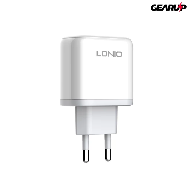 Kép 8/10 - LDNIO gyorstöltő USB és USB-C kimenettel + USB-C kábellel, 45W