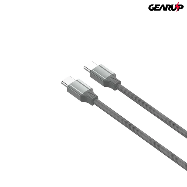 Kép 2/6 - LDNIO extra erős USB-C/USB-C kábel, 100W, 1m (szürke) Kép 2/6 - LDNIO extra erős USB-C/USB-C kábel, 100W, 1m (szürke)