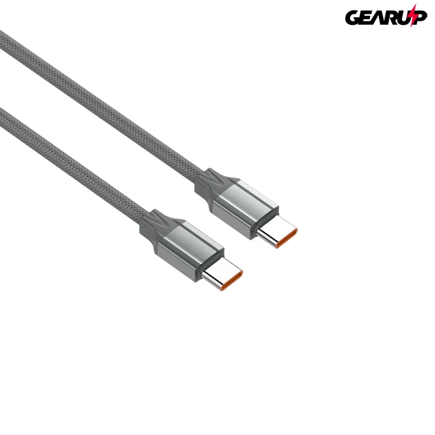 Kép 3/6 - LDNIO extra erős USB-C/USB-C kábel, 100W, 1m (szürke) Kép 3/6 - LDNIO extra erős USB-C/USB-C kábel, 100W, 1m (szürke)