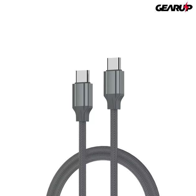 Kép 6/6 - LDNIO extra erős USB-C/USB-C kábel, 100W, 1m (szürke) Kép 6/6 - LDNIO extra erős USB-C/USB-C kábel, 100W, 1m (szürke)