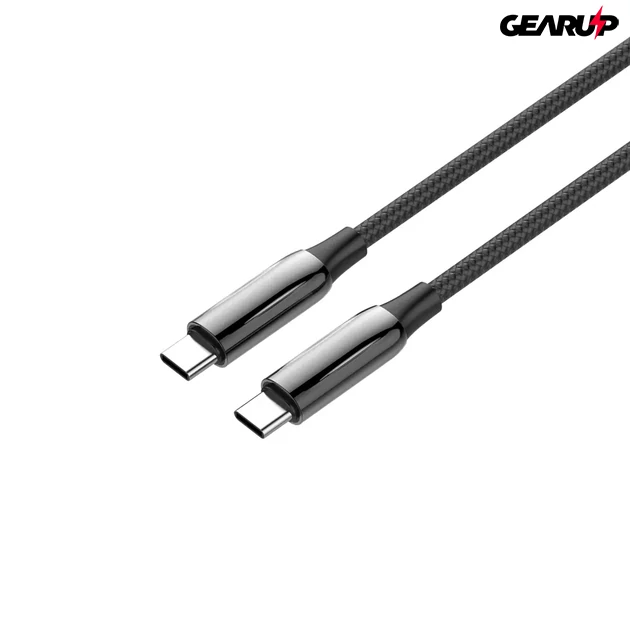 Kép 1/7 - LDNIO USB-C/USB-C PD3.1 kábel, 240W, 2m (fekete)