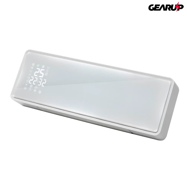 Kép 1/4 - Somogyi Home FKF 54203 SMART fali ventilátoros fűtőtest üveg előlappal, távirányítóval, 2000W
