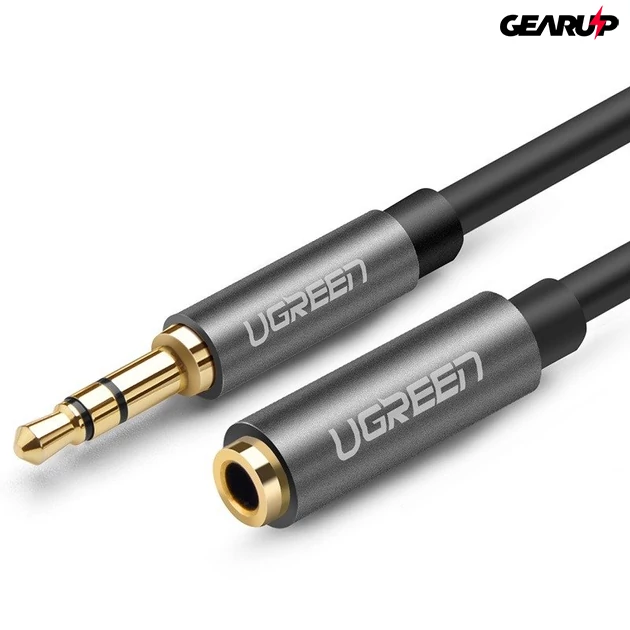 Kép 1/2 - UGREEN 3,5mm Jack kábel hosszabító, 3m (fekete)