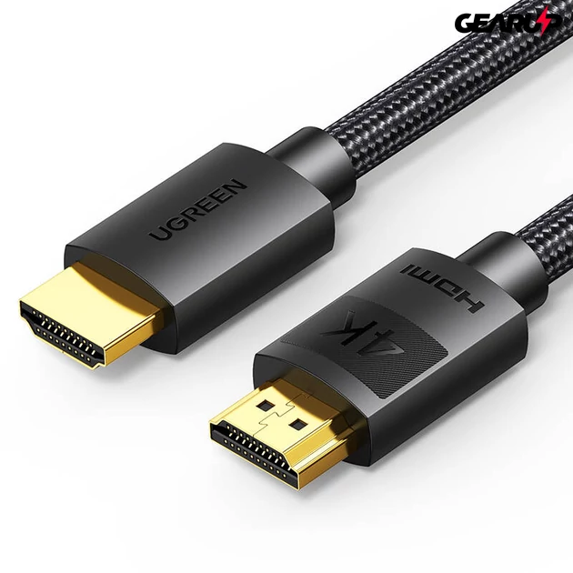 Kép 1/2 - UGREEN extra erős HDMI 4K fonott kábel, 1m (fekete)