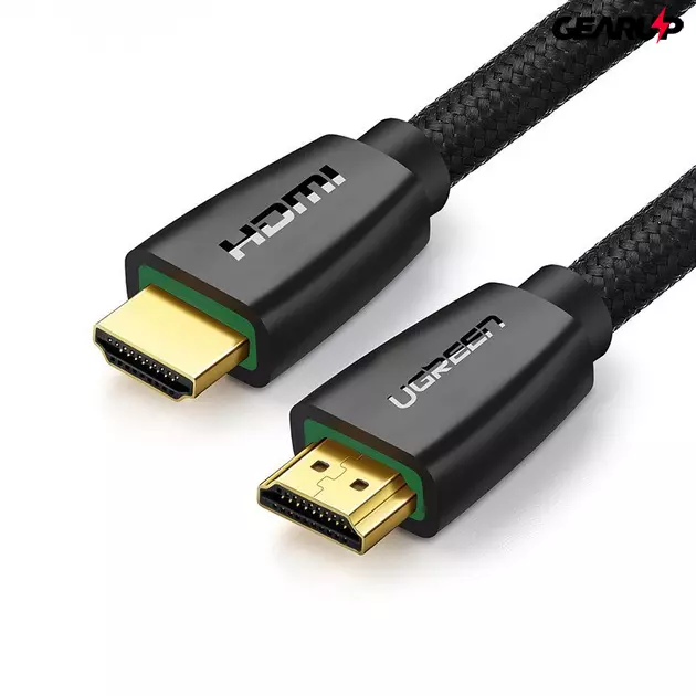 Kép 1/2 - UGREEN extra erős HDMI 4K fonott kábel, 2m (fekete)