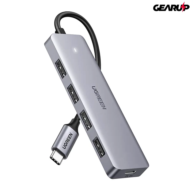 Kép 1/2 - UGREEN 4 kimeneti portos USB-C elosztó 5Gbps adatátvitellel