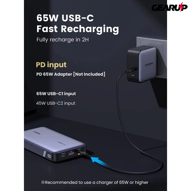 Kép 5/7 - UGREEN Nexode powerbank, 25000mAh, 145W