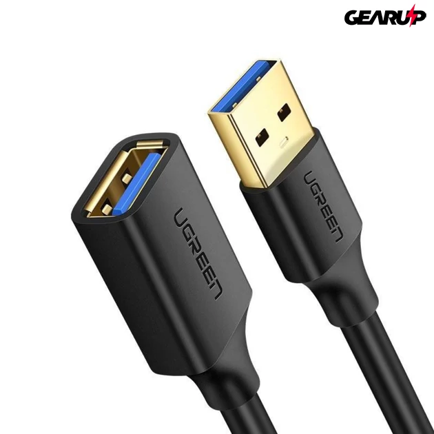 Kép 1/4 - UGREEN USB 3.0 hosszabbító kábel 3 m - fekete