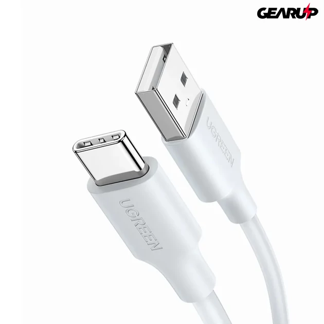 Kép 3/3 - UGREEN USB-A/USB-C töltő- és adatkábel, 3A, 1 m - Fehér