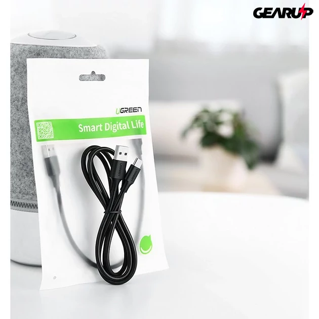 Kép 2/3 - UGREEN US287 USB-A - USB-C töltőkábel, 2m, 3A - Fekete