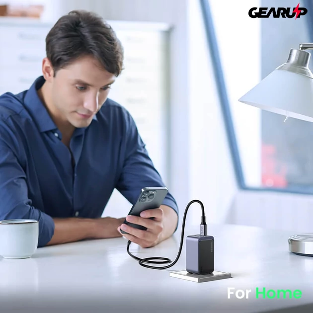 Kép 5/9 - UGREEN Nexode GaN töltő adapter, 65W, 3 port