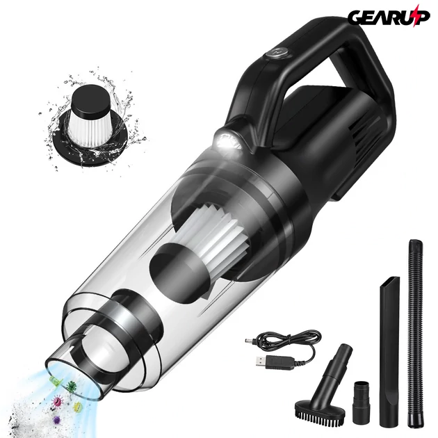 Kép 1/7 - iMars vezeték nélküli porszívó LED világítással, 9000PA, 120W