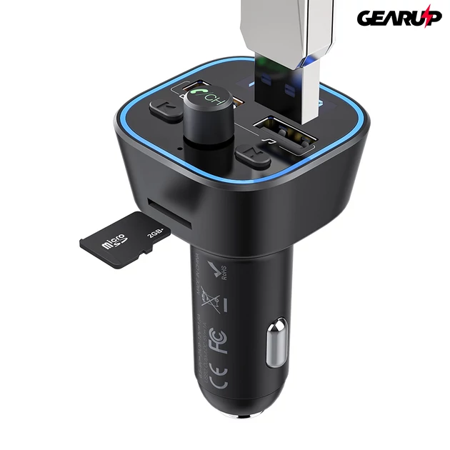 Kép 6/7 - BlitzWolf® BW-BC1: USB szivargyújtóba dugható autós töltő és FM transzmitter