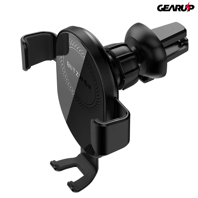 Kép 3/8 - BlitzWolf® BW-CW1: autós telefontartó és vezeték nélküli gyorstöltő - 10W