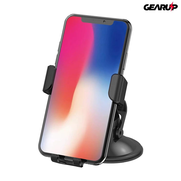 Kép 7/8 - BlitzWolf® BW-CW1: autós telefontartó és vezeték nélküli gyorstöltő - 10W