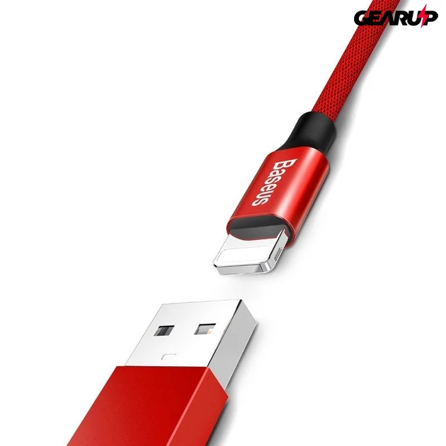 Kép 2/7 - Baseus Yiven USB/Lightning kábel - 1,8m 2A (piros)