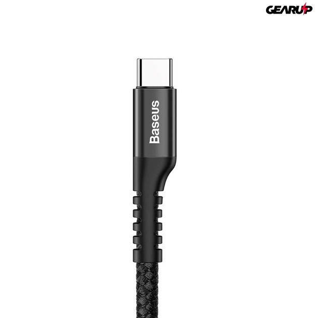 Baseus Spring USB-USB-C rugós kábel 1m 2A (fekete)