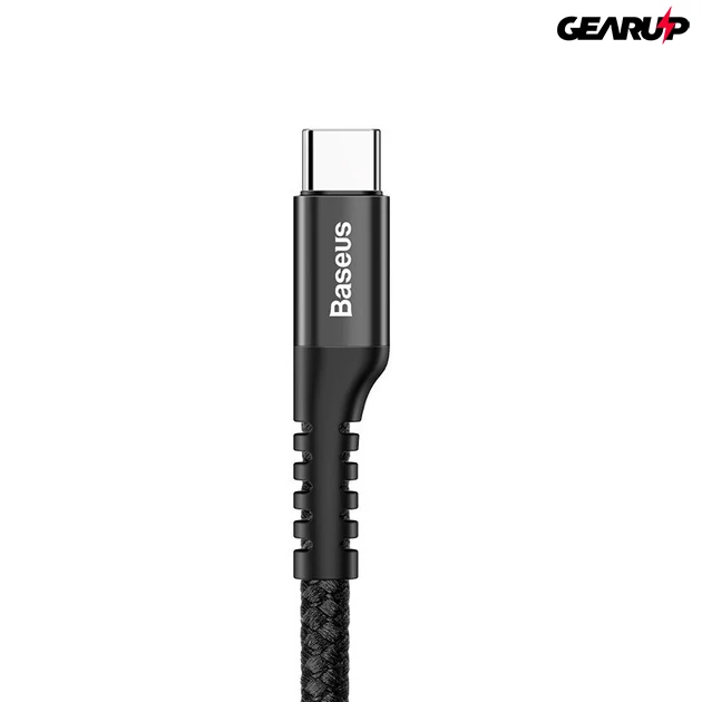 Kép 3/4 - Baseus Spring USB-USB-C rugós kábel 1m 2A (fekete)