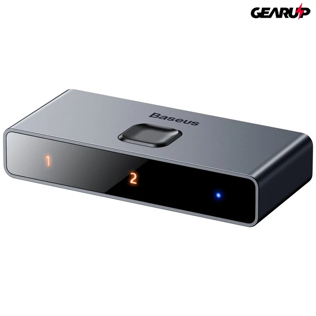 Kép 1/4 - Baseus Matrix HDMI kétirányú elosztó 2x1 / 1x2, 4K