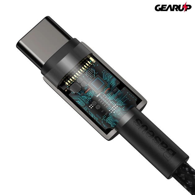 Kép 4/4 - Baseus Tungsten Gold USB-C-USB-C kábel, 100 W, 2 m (fekete)