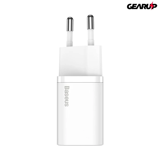 Kép 2/10 - Baseus Super Si gyorstöltő 1C 20W (fehér)